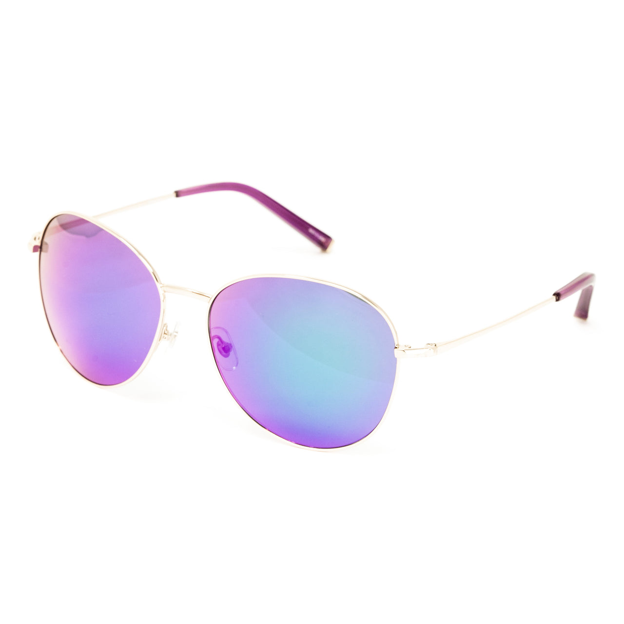 Matthew Williamson x Linda Farrow Purple/Gold Sunglasses MW91C10SUN