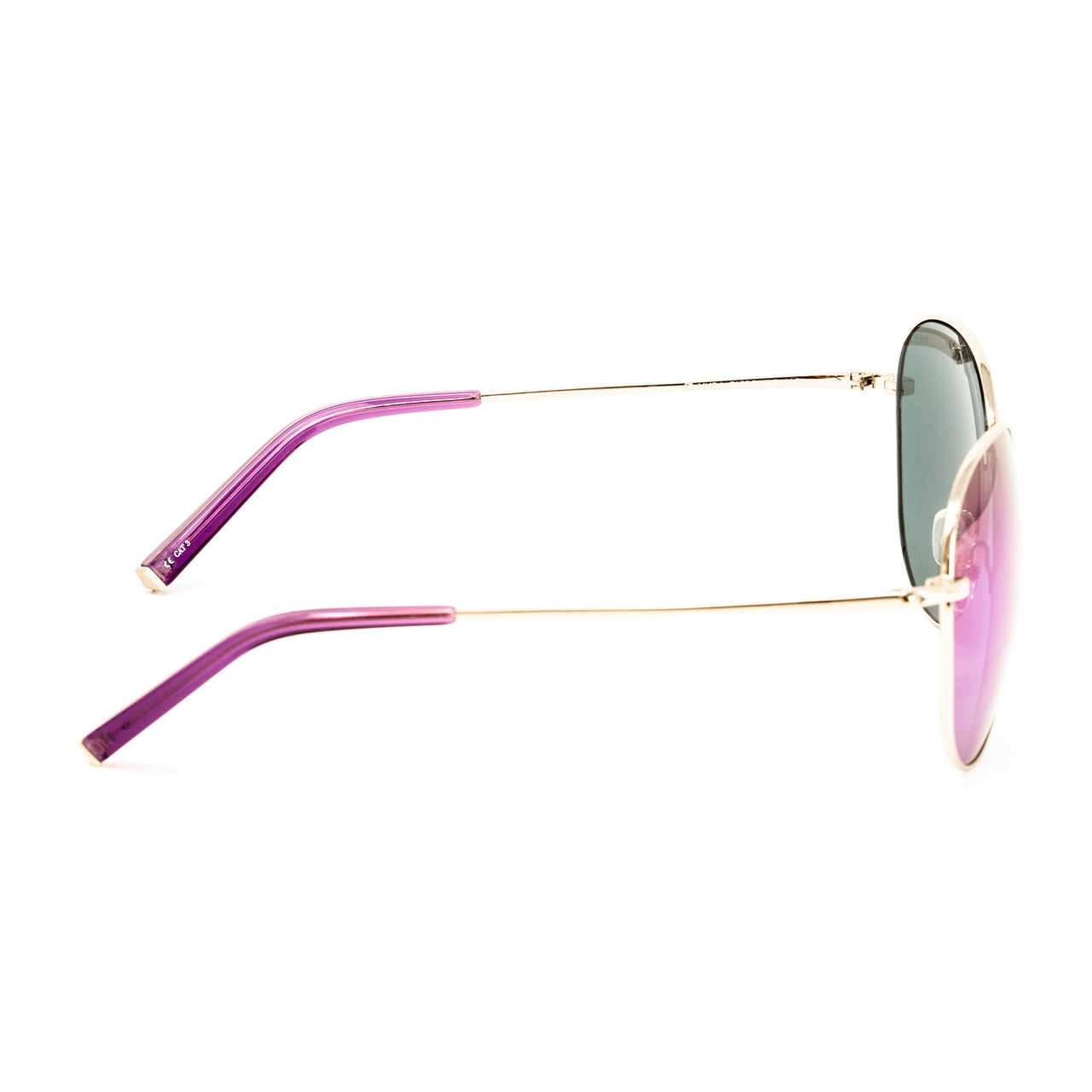 Matthew Williamson x Linda Farrow Purple/Gold Sunglasses MW91C10SUN