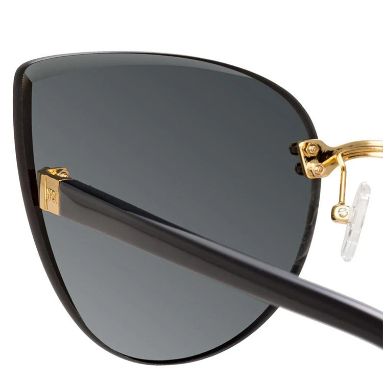 NO 21 x Linda Farrow Black Sunglasses N21S17C1SUN