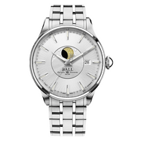 Thumbnail for Ball Men's Watch Trainmaster Moon Phase Silver NM3082D-SJ-SL