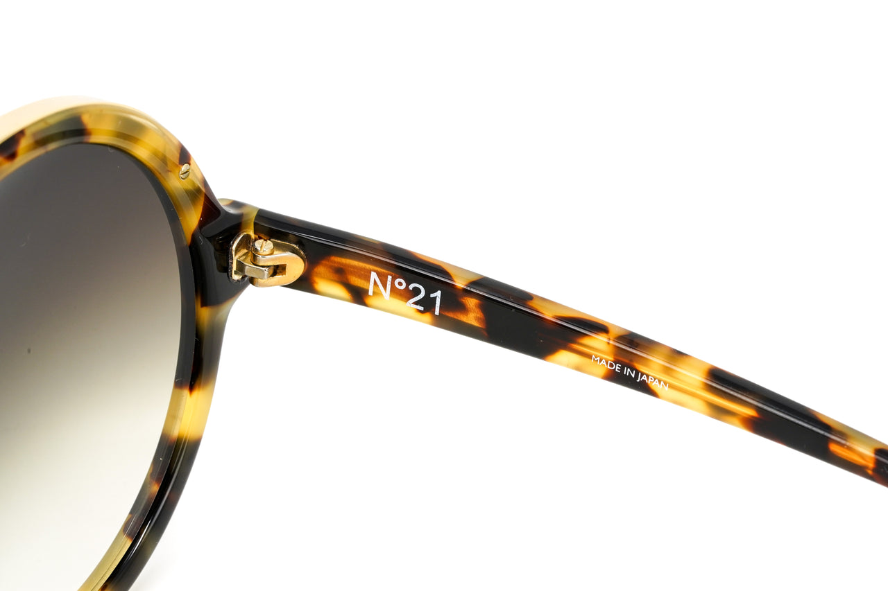 No. 21 Women's Sunglasses Round Yellow Shell Tortoise N21S1C2SUN