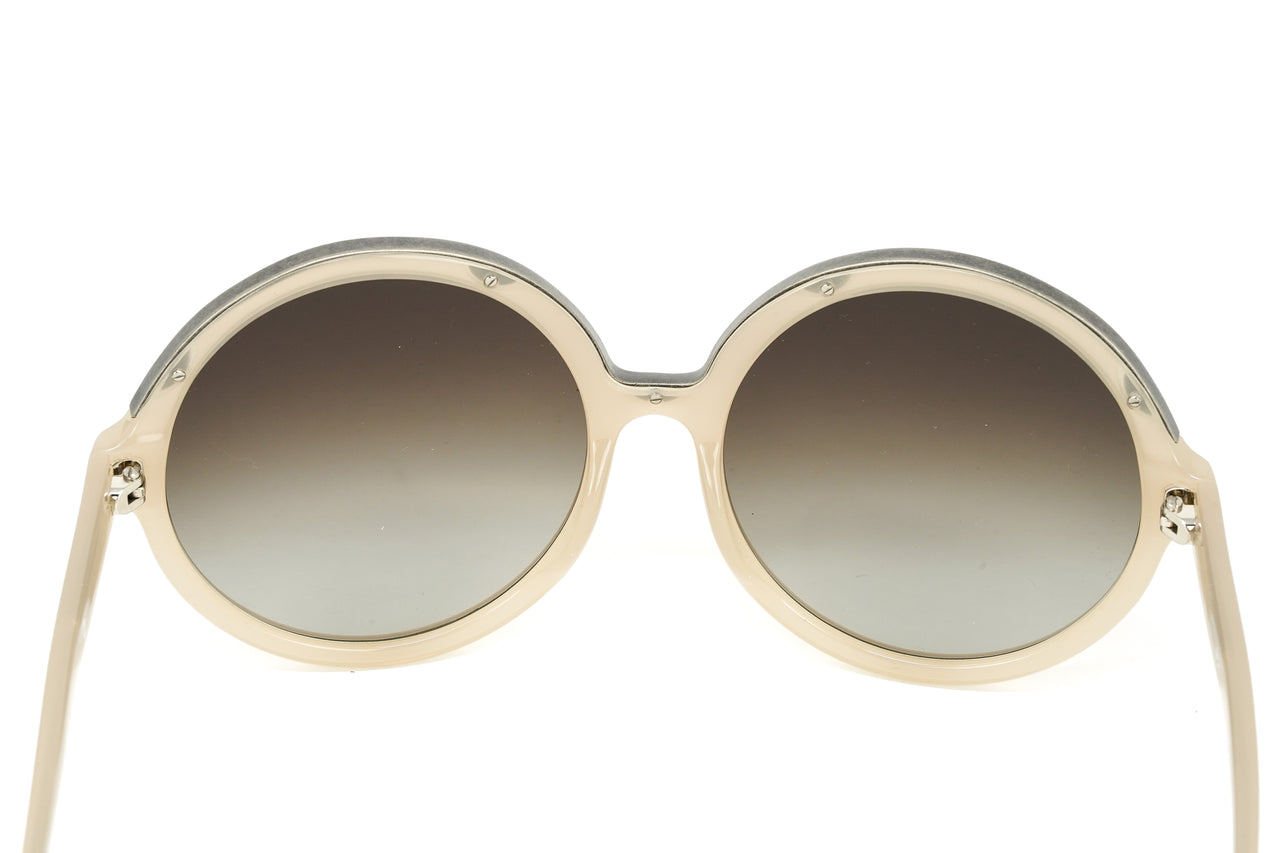 No. 21 Women's Sunglasses Round Beige Grey N21S1C4SUN