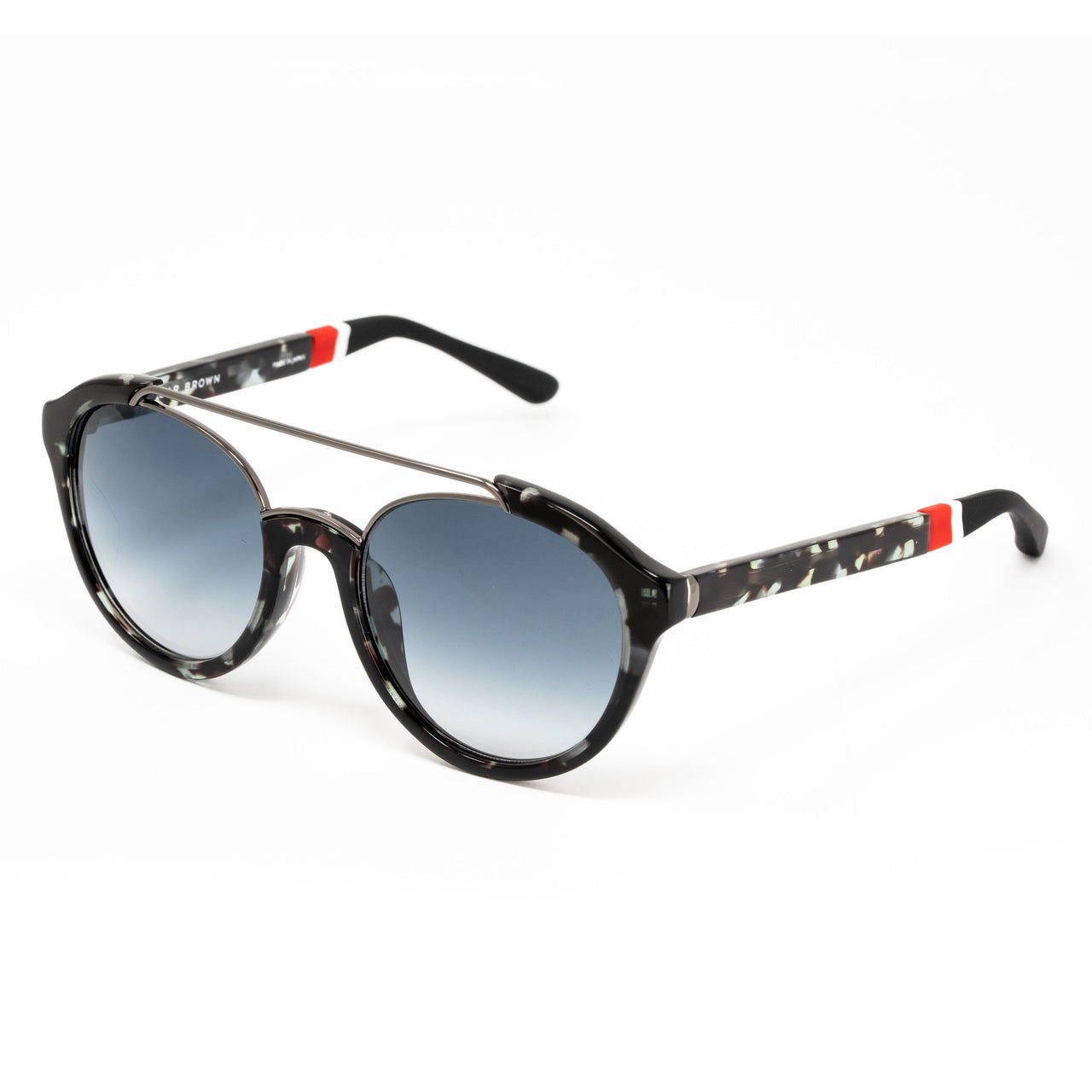 Orlebar Brown x Linda Farrow Black Sunglasses OB42C1SUN