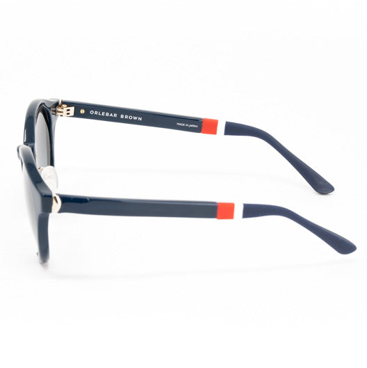 Orlebar Brown x Linda Farrow Navy Sunglasses OB47C3SUN