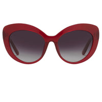 Thumbnail for Oscar De La Renta Women's Sunglasses Cat-Eye Red Grey ODLR65C3SUN