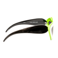 Thumbnail for Prabal Gurung x Linda Farrow Cat Eye Pop Art Green White Polarised Sunglasses