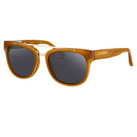 Thumbnail for Phillip Lim X Linda Farrow Brown Grey Sunglasses PL144C3SUN