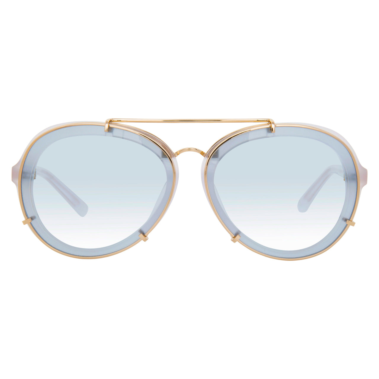 Phillip Lim x Linda Farrow White Blue Sunglasses PL170C1SUN