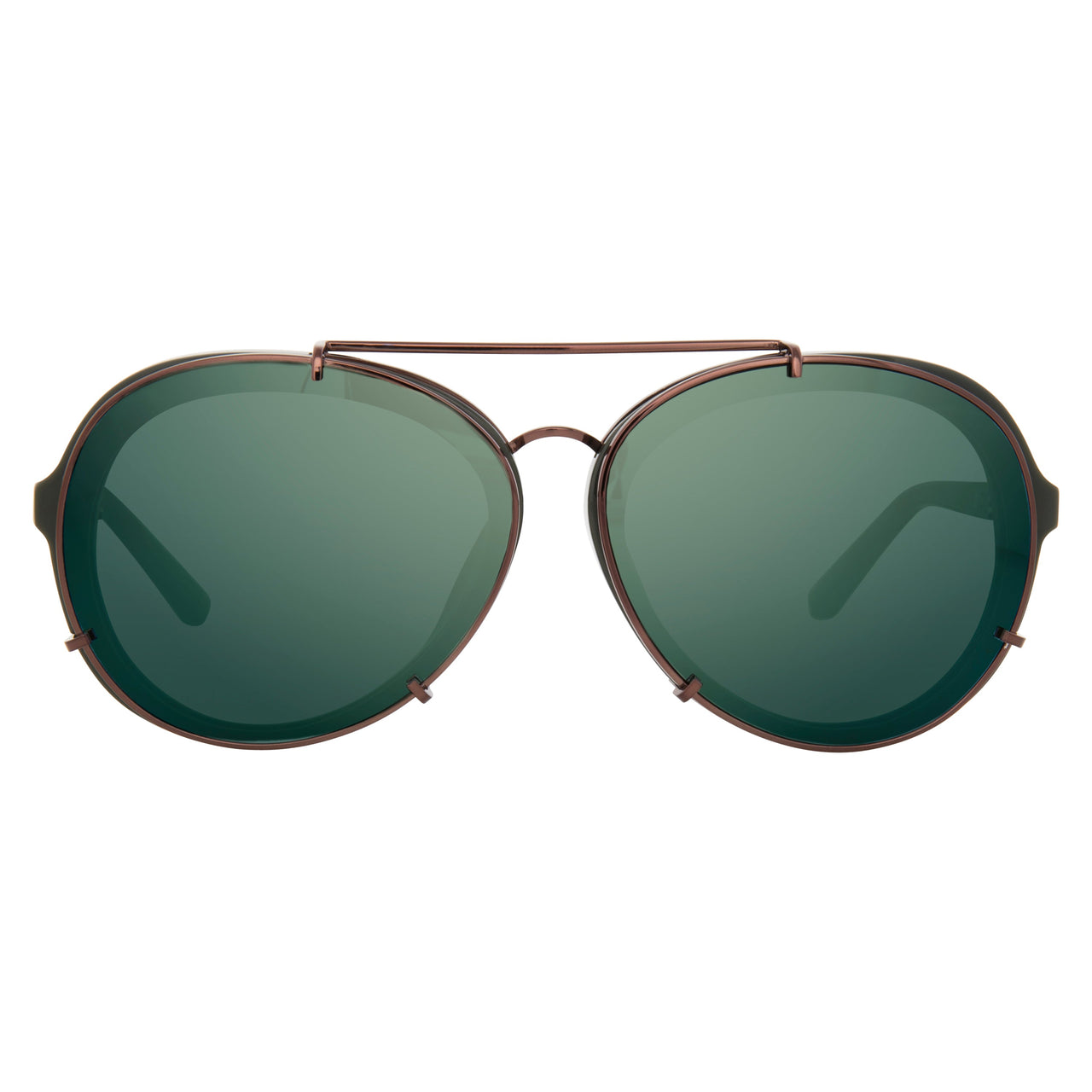 Phillip Lim x Linda Farrow Green Sunglasses PL170C5SUN