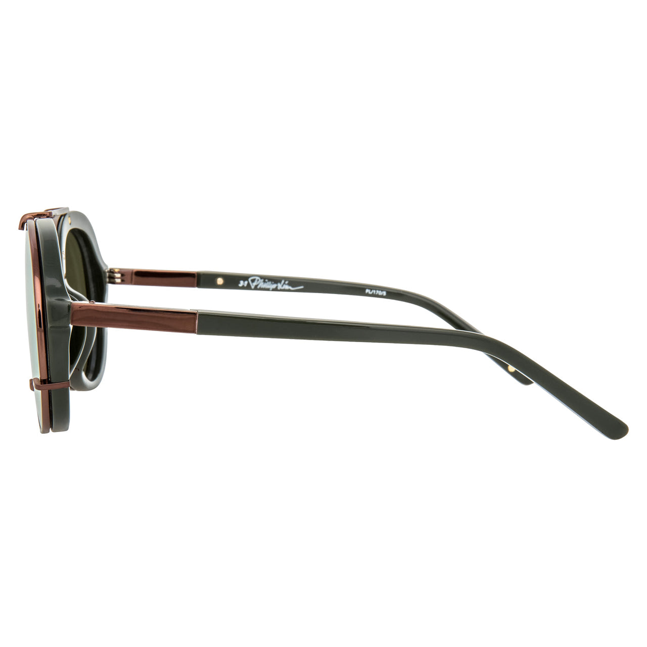 Phillip Lim x Linda Farrow Green Sunglasses PL170C5SUN
