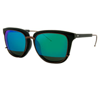 Thumbnail for Phillip Lim x Linda Farrow Blue Mirror Sunglasses PL176C6SUN