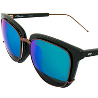 Thumbnail for Phillip Lim x Linda Farrow Blue Mirror Sunglasses PL176C6SUN