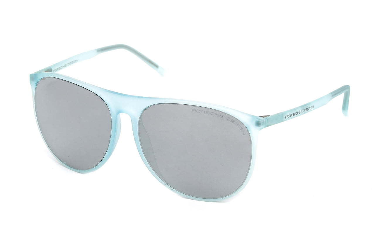 Porsche Design Unisex Sunglasses Pilot Grey Mirror Lenses  P8596 D