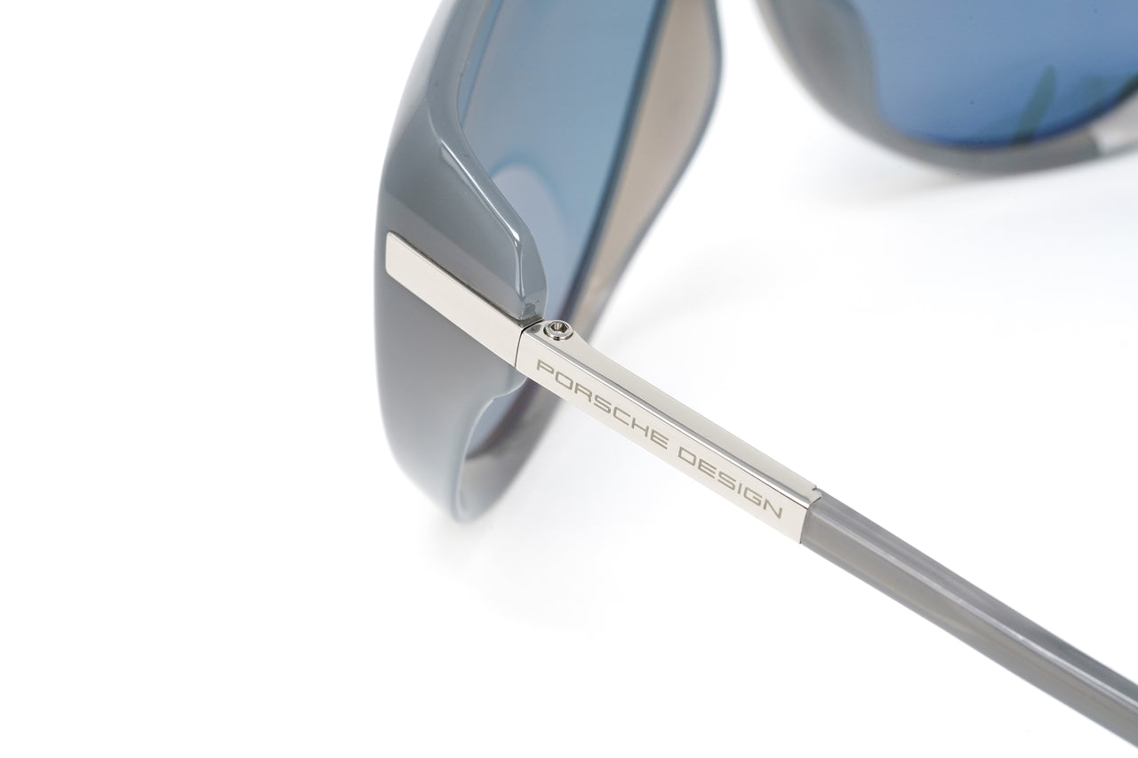 Porsche Design Ladies Sunglasses Oversized Cat Eye Grey P8602 D
