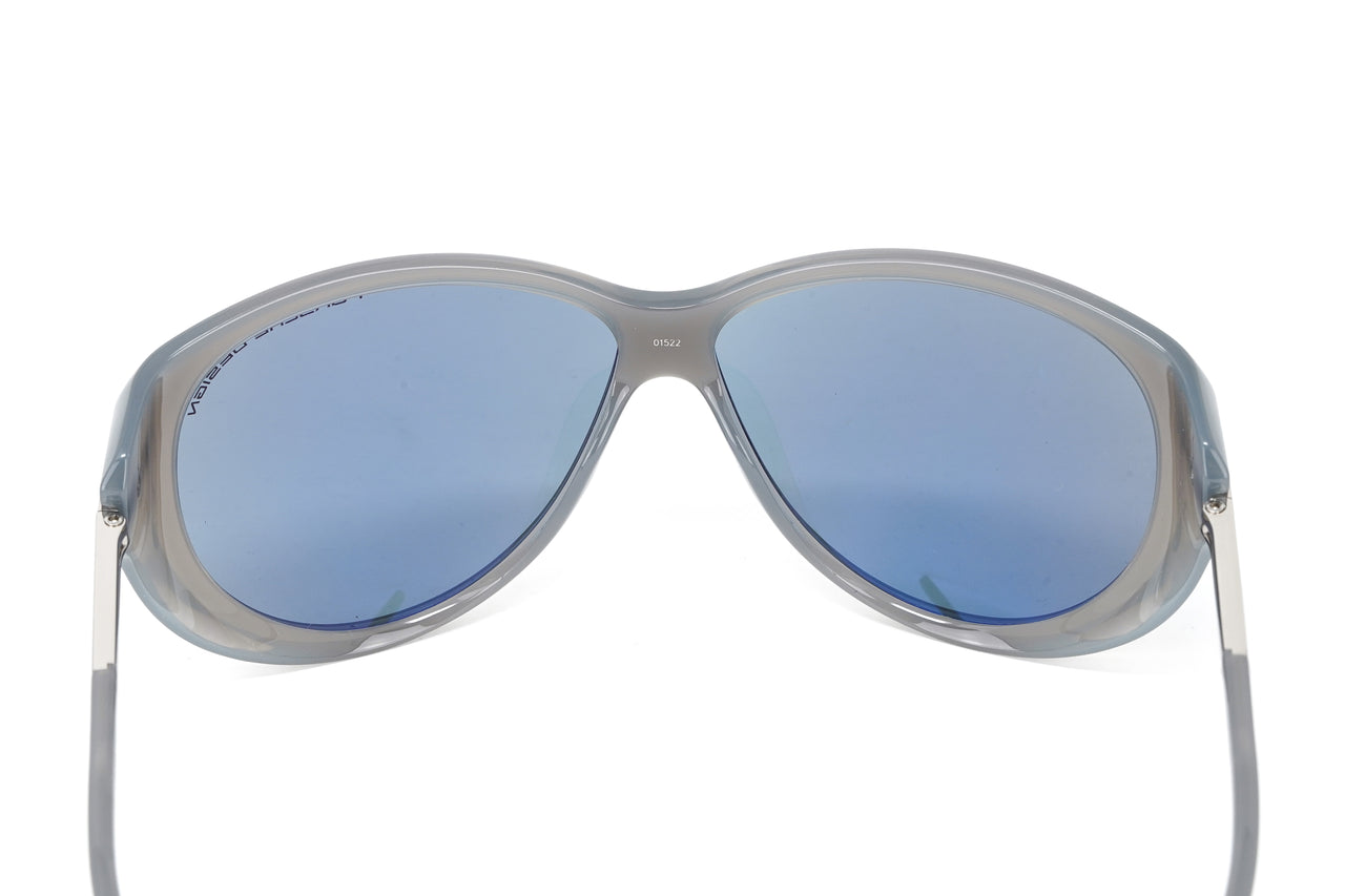 Porsche Design Ladies Sunglasses Oversized Cat Eye Grey P8602 D