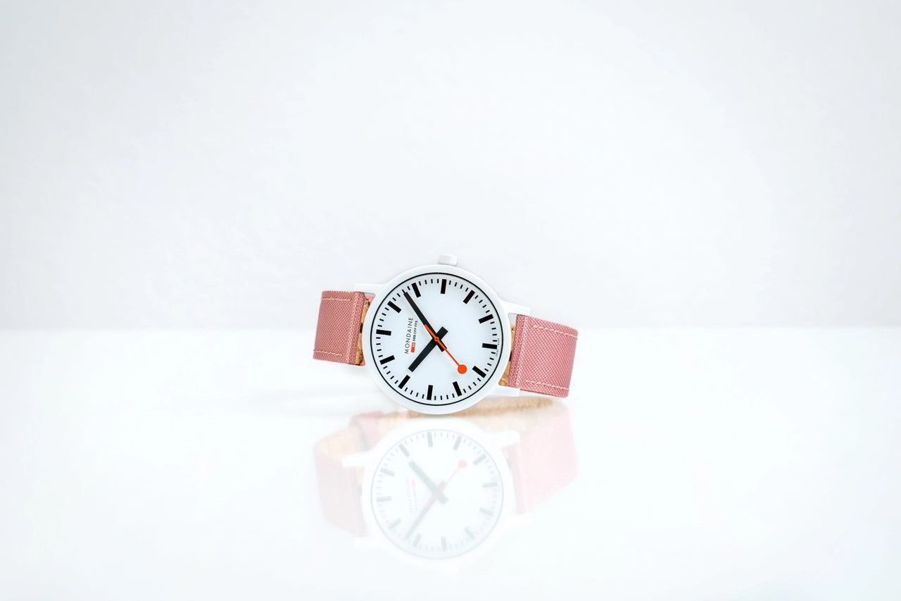 Mondaine Watch Essence White Pink MS1.41111.LP
