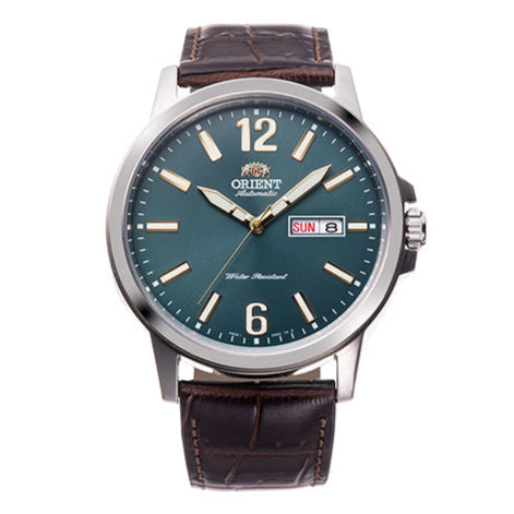 Orient Men's Green Dial Day-Date Automatic Watch RA-AA0C06E
