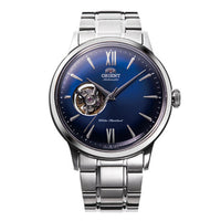 Thumbnail for Orient Men's Blue Semi-Skeleton Steel Watch RA-AG0028L