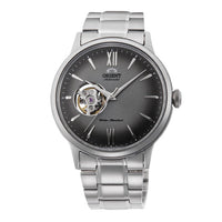 Thumbnail for Orient Mechanical Classic Grey Open Heart Men's Watch RA-AG0029N