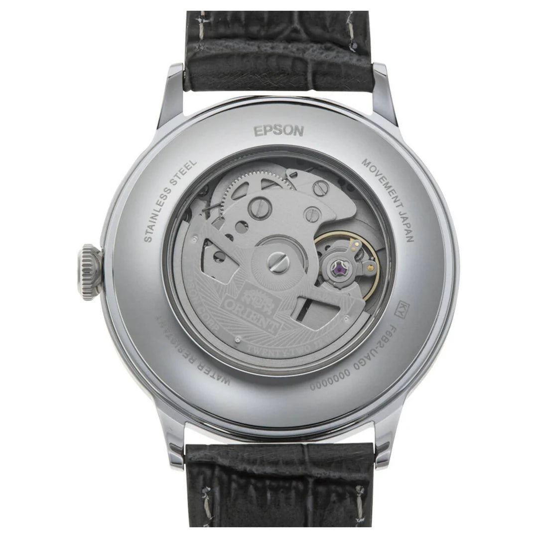 Orient Classic Grey Dial Leather Strap Automatic Watch RA-AK0704N