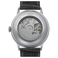 Thumbnail for Orient Classic Grey Dial Leather Strap Automatic Watch RA-AK0704N