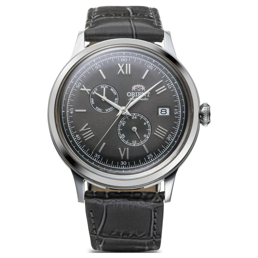 Orient Classic Grey Dial Leather Strap Automatic Watch RA-AK0704N