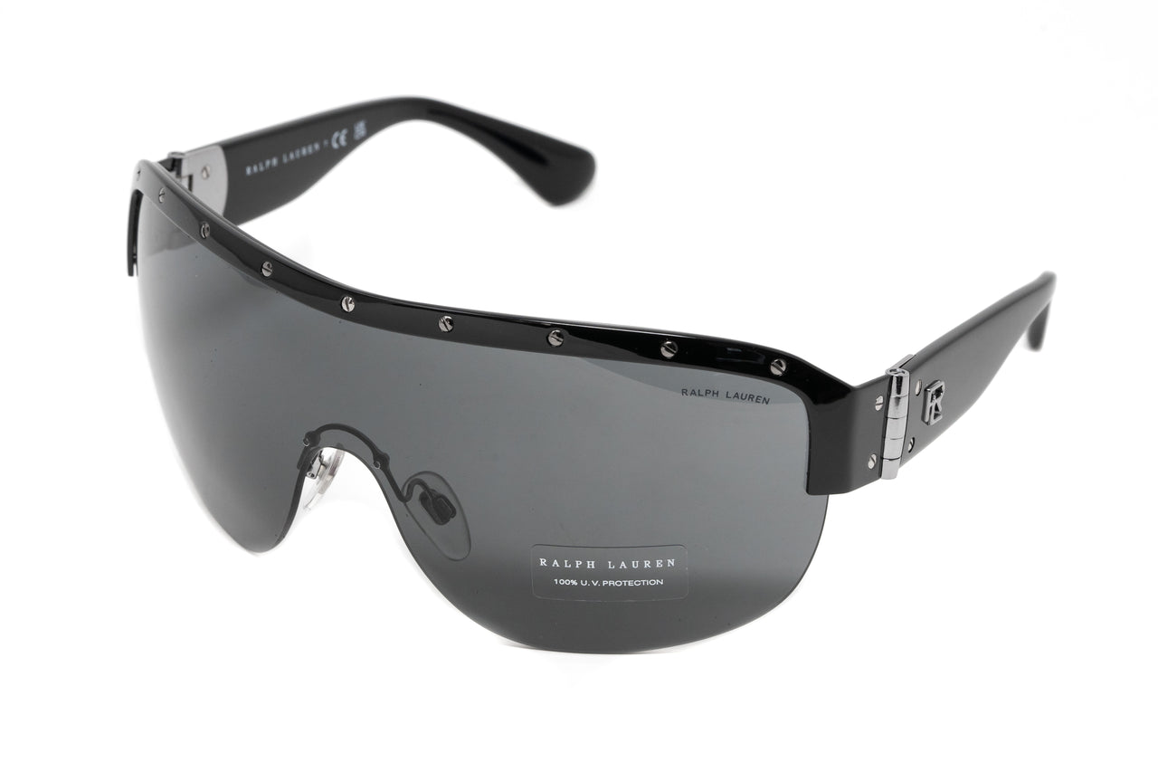 Ralph Lauren Women's Sunglasses Shield Black RL7070 900387