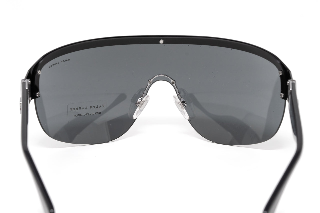 Ralph Lauren Women's Sunglasses Shield Black RL7070 900387