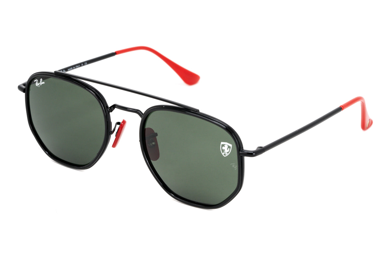 Ray-Ban Men's Sunglasses Ferrari Series Pilot Black RB3748M 028/31