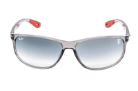 Thumbnail for Ray-Ban Men's Sunglasses Ferrari Series Rectangular Grey RB4213F 710/32