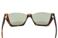 Thumbnail for Saint Laurent Women's Sunglasses Rectangular Cat Eye Tortoise SL 369 KATE-002 58