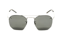 Thumbnail for Saint Laurent Men's Sunglasses Irregular Rimless Silver/Grey SL 422-003 52