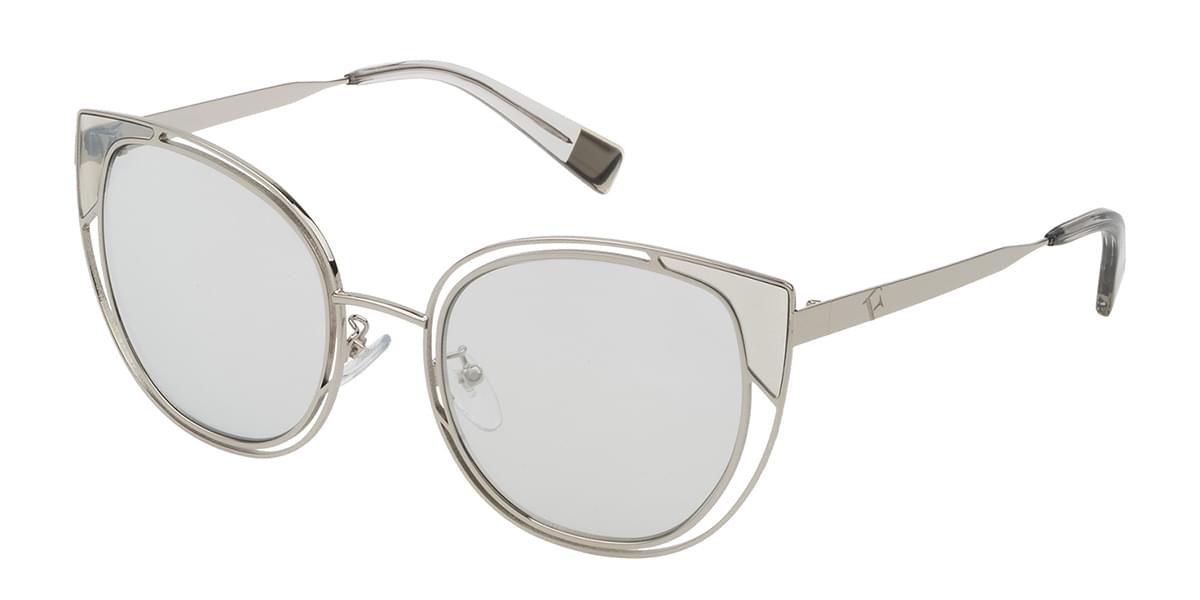Furla Women's Sunglasses Cat Eye Silver SFU246 579X