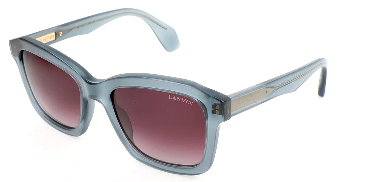 Lanvin Women's Sunglasses Oversized Square Blue SLN725 844X