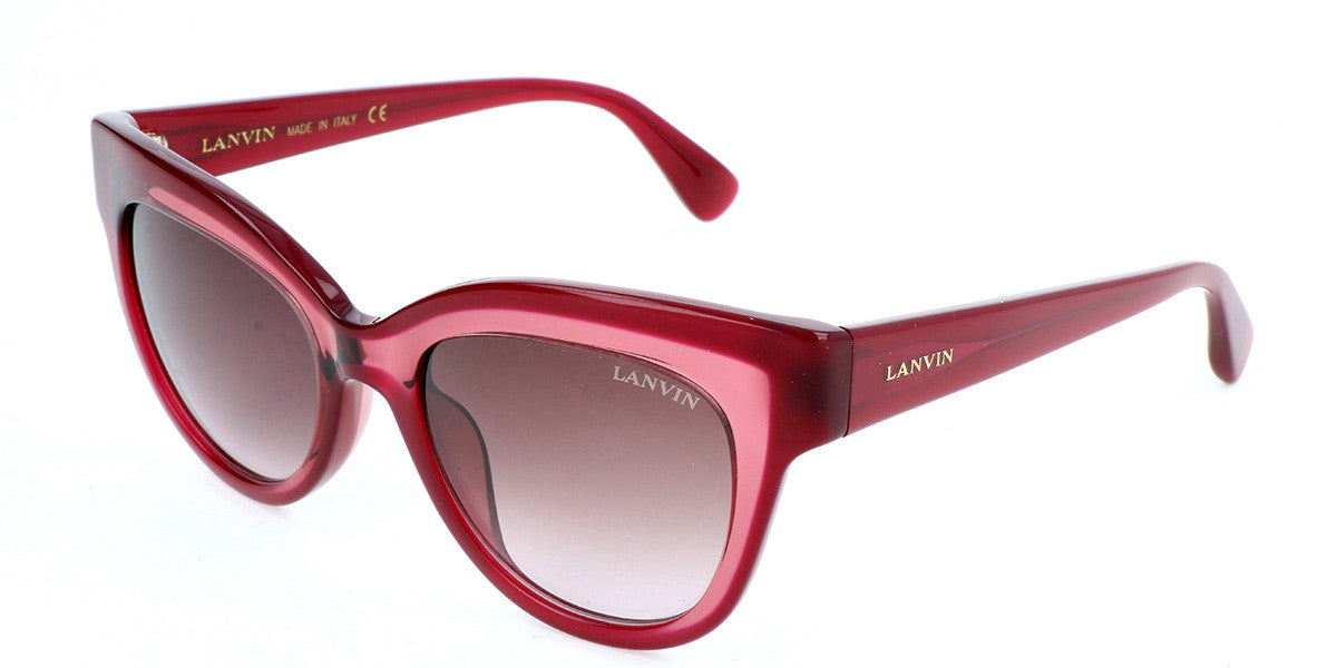Lanvin Women's Sunglasses Oversized Cat Eye Red SLN750M 099N