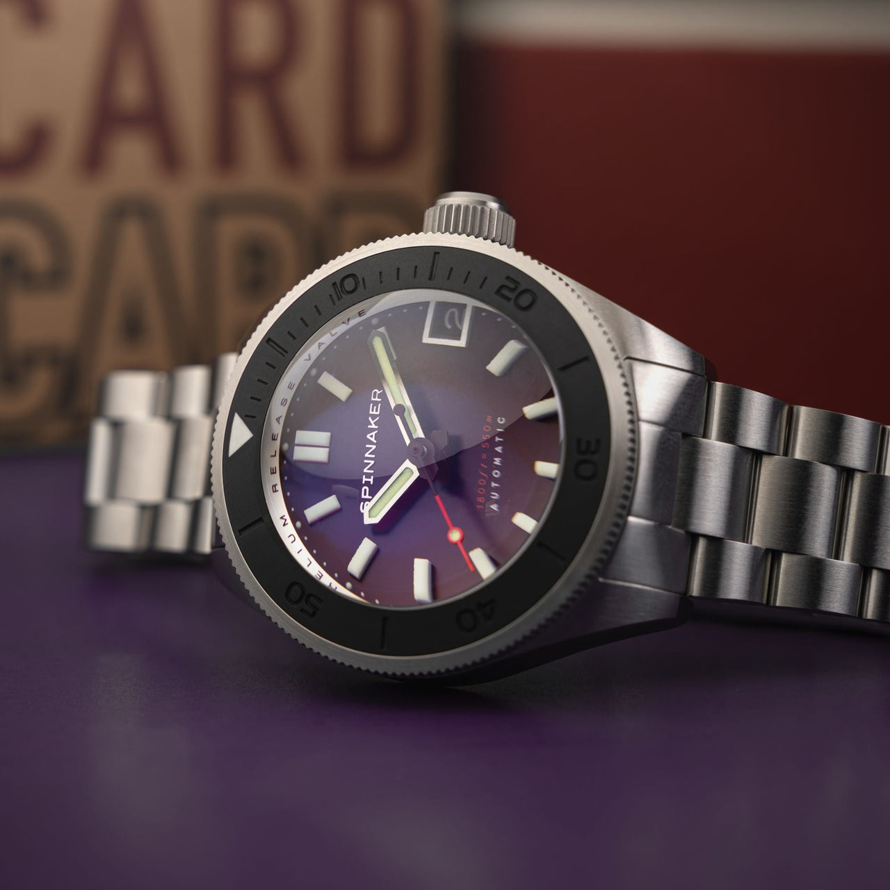Spinnaker Piccard Purple Automatic Diver Watch – Limited Edition