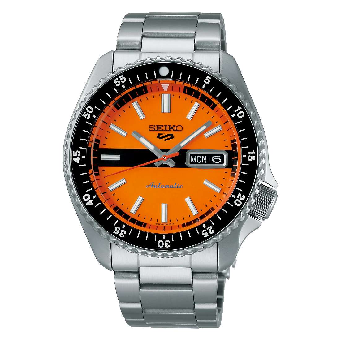 Seiko Men's Watch 5 Sports Orange ‘New Double Hurricane’ SRPK11K1