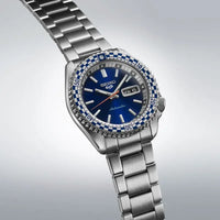 Thumbnail for Seiko Men's Watch 5 Sports Petrol Blue Checker Flag Special Edition SRPK65K1