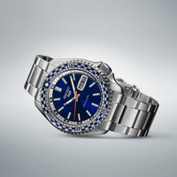 Thumbnail for Seiko Men's Watch 5 Sports Petrol Blue Checker Flag Special Edition SRPK65K1