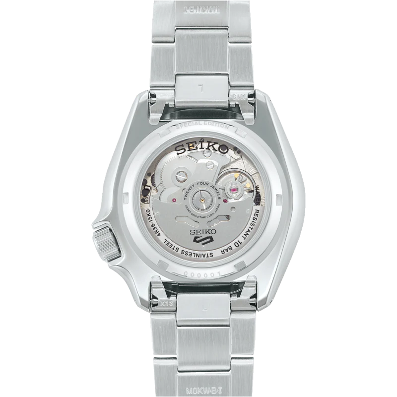 Seiko Men's Watch 5 Sports Black White Checker Flag SRPK67K1