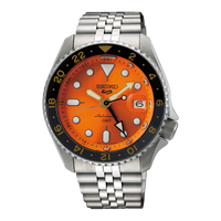Thumbnail for Seiko 5 Sport SKX GMT Men's Orange Watch SSK005K1