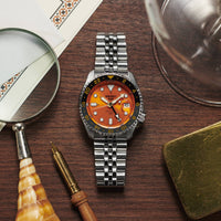 Thumbnail for Seiko 5 Sport SKX GMT Men's Orange Watch SSK005K1