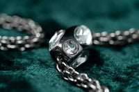 Thumbnail for Swarovski Atelier Kalix Collection Ladies Necklace Ruthenium Plated 5139823