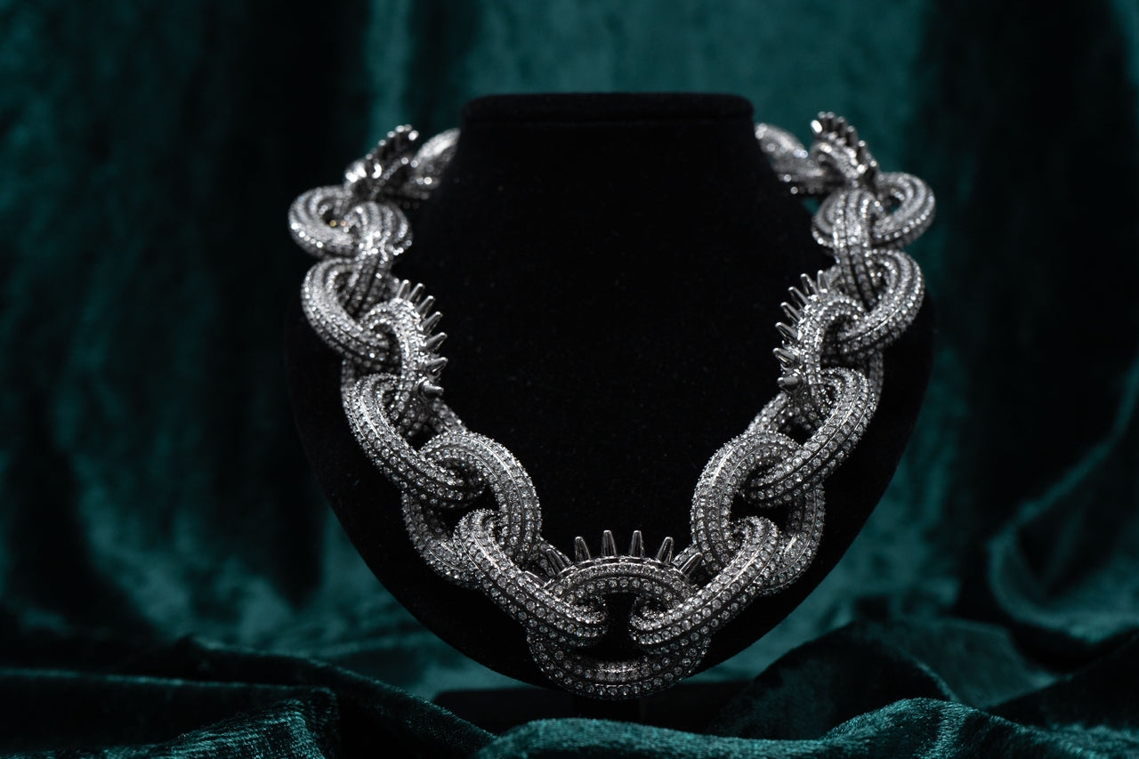 Swarovski Atelier Kalix Collection Ladies Necklace Ruthenium Plated 5185940