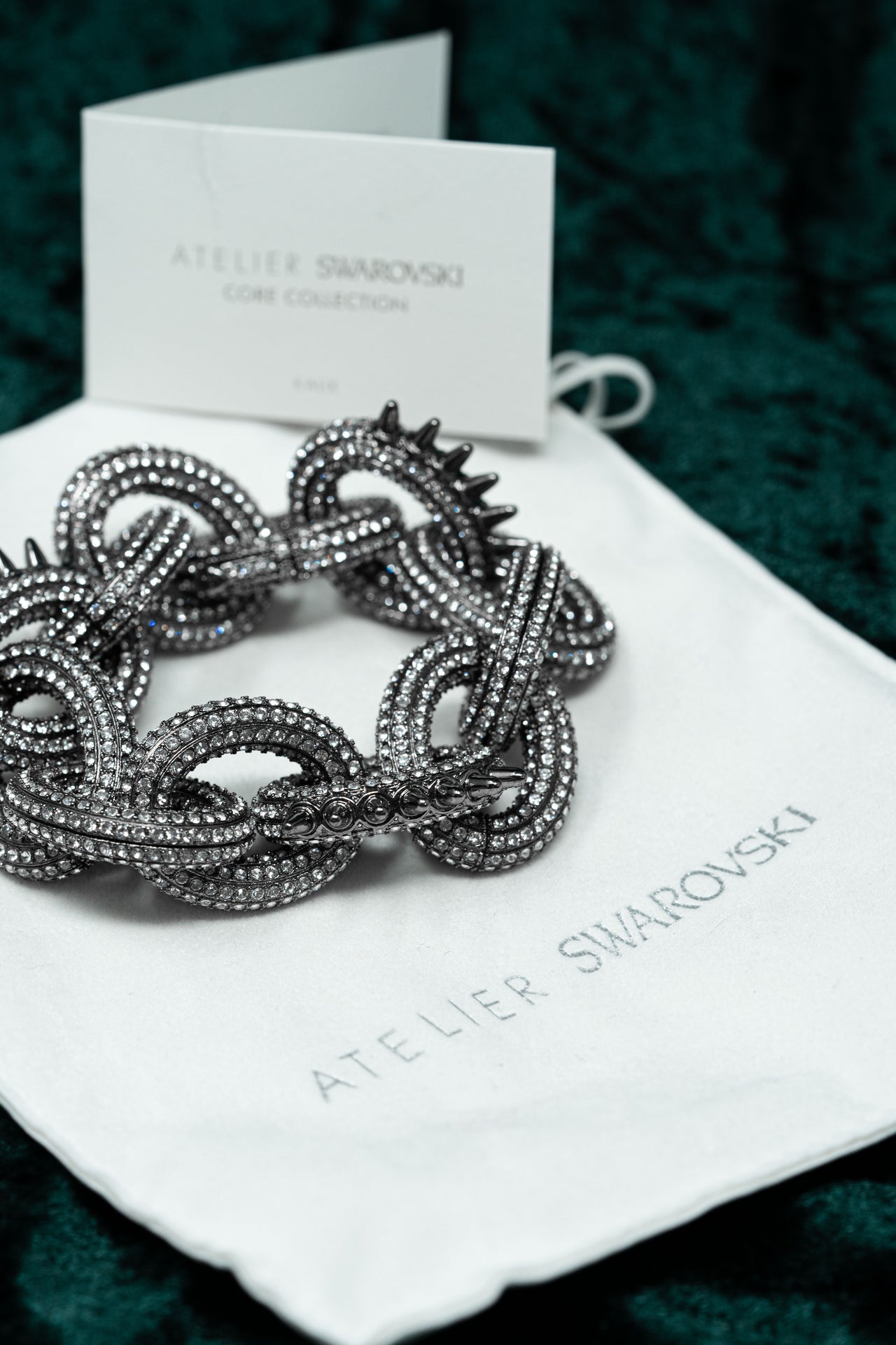 Swarovski Atelier Kalix Collection Ladies Bracelet Ruthenium Plated 5185950