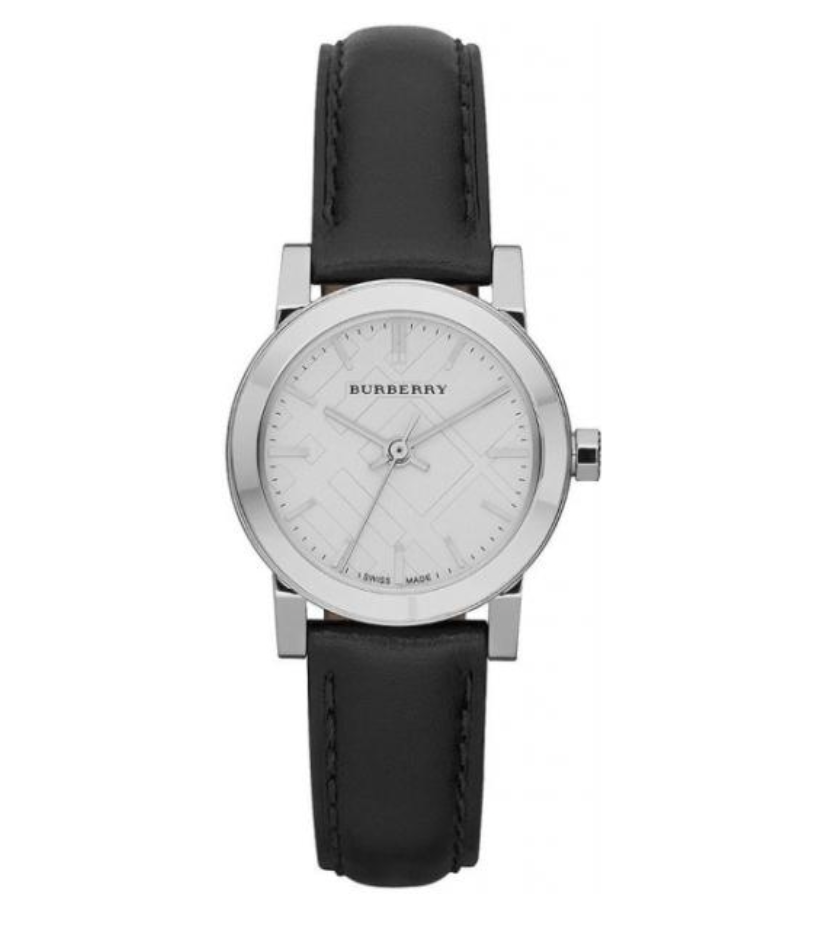 Burberry ladies the city leather deals watch