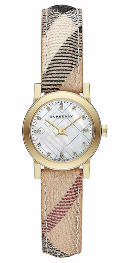 Burberry Ladies Watch The Classic City Diamond Yellow Gold