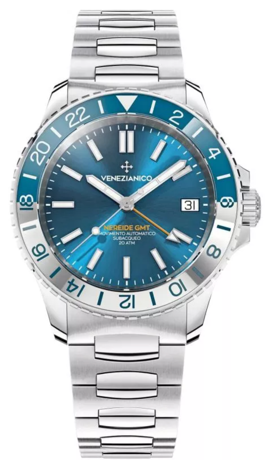 Venezianico Automatic Watch Nereide GMT Blue 3521502C