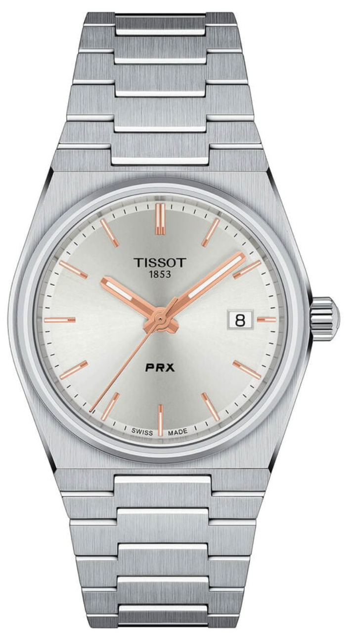 Tissot Ladies Watch PRX WHITE & ROSE QUARTZ T137.210.11.031.00