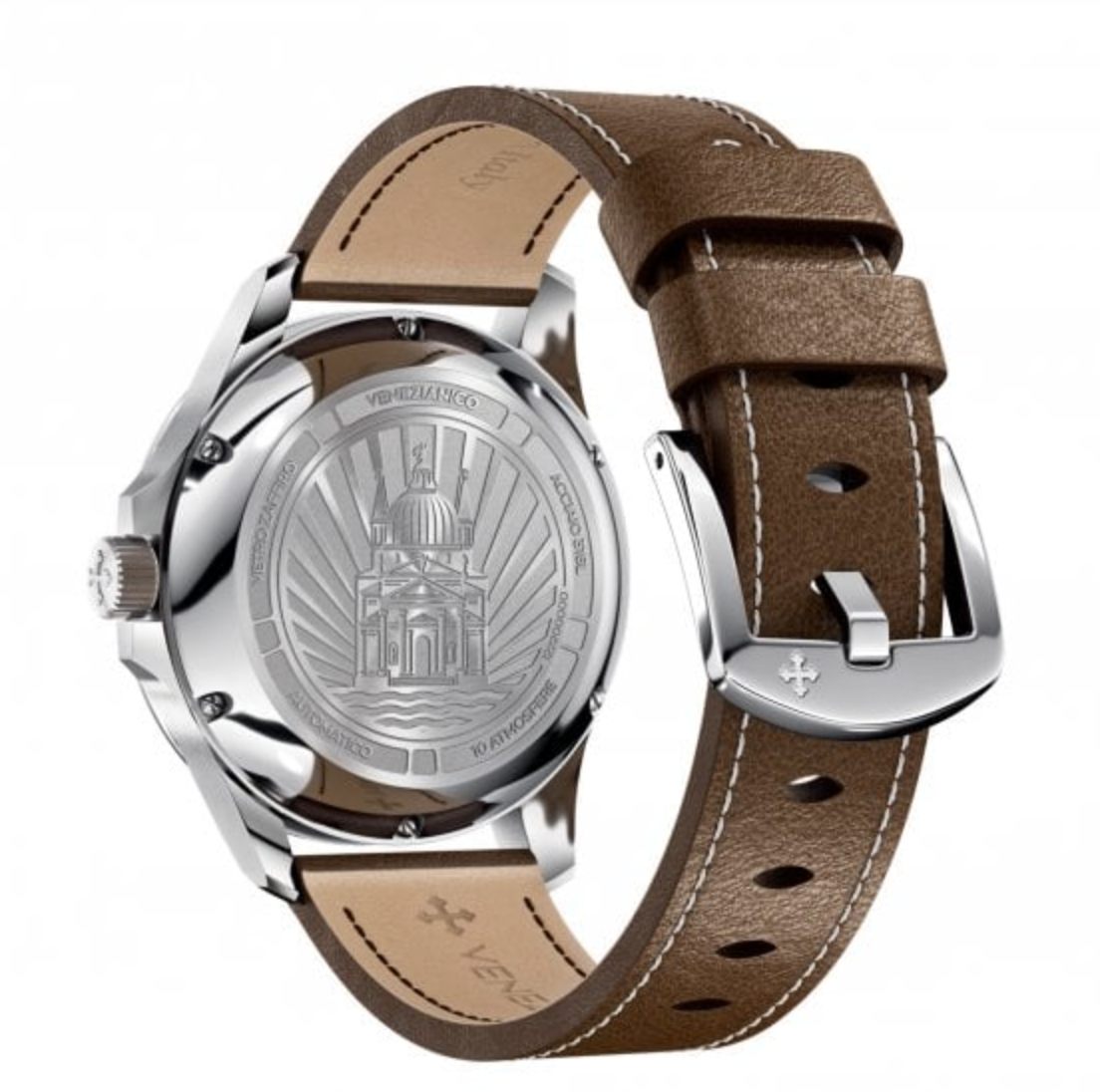 Venezianico Automatic Watch Brown Leather Redentore 40 1221505